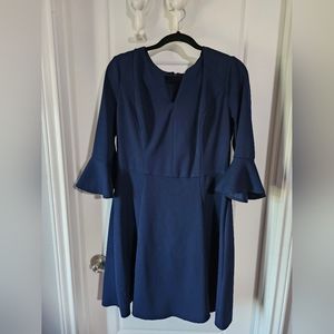 navy blue career dress